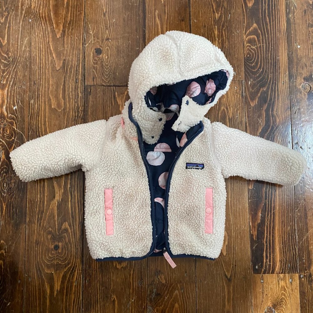 Patagonia Infant Kids Reversible Tribbles Jacket 12M